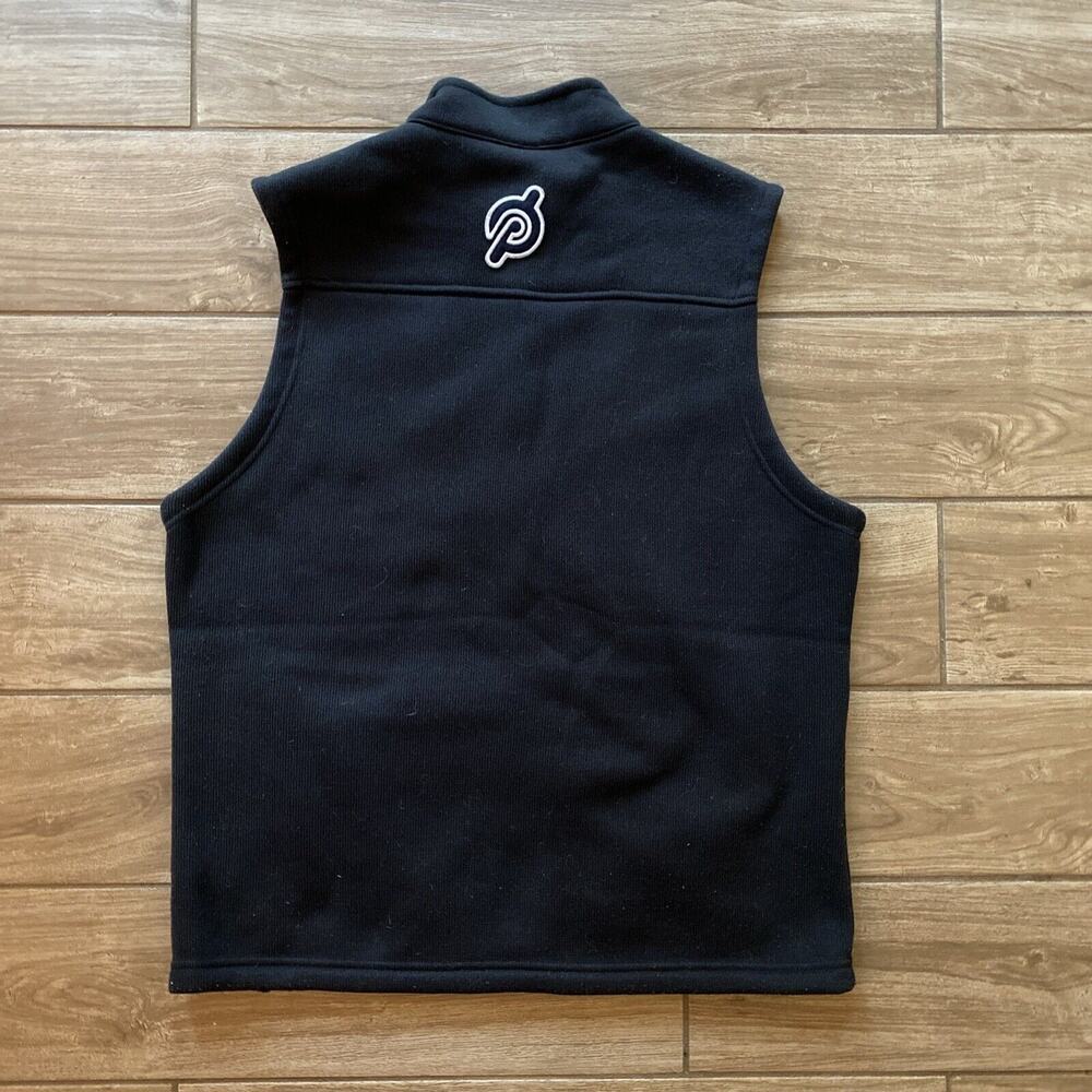 Peloton Rhone Black Fleece Lined Full Zip Mens Vest Large - Picture 5 of 6